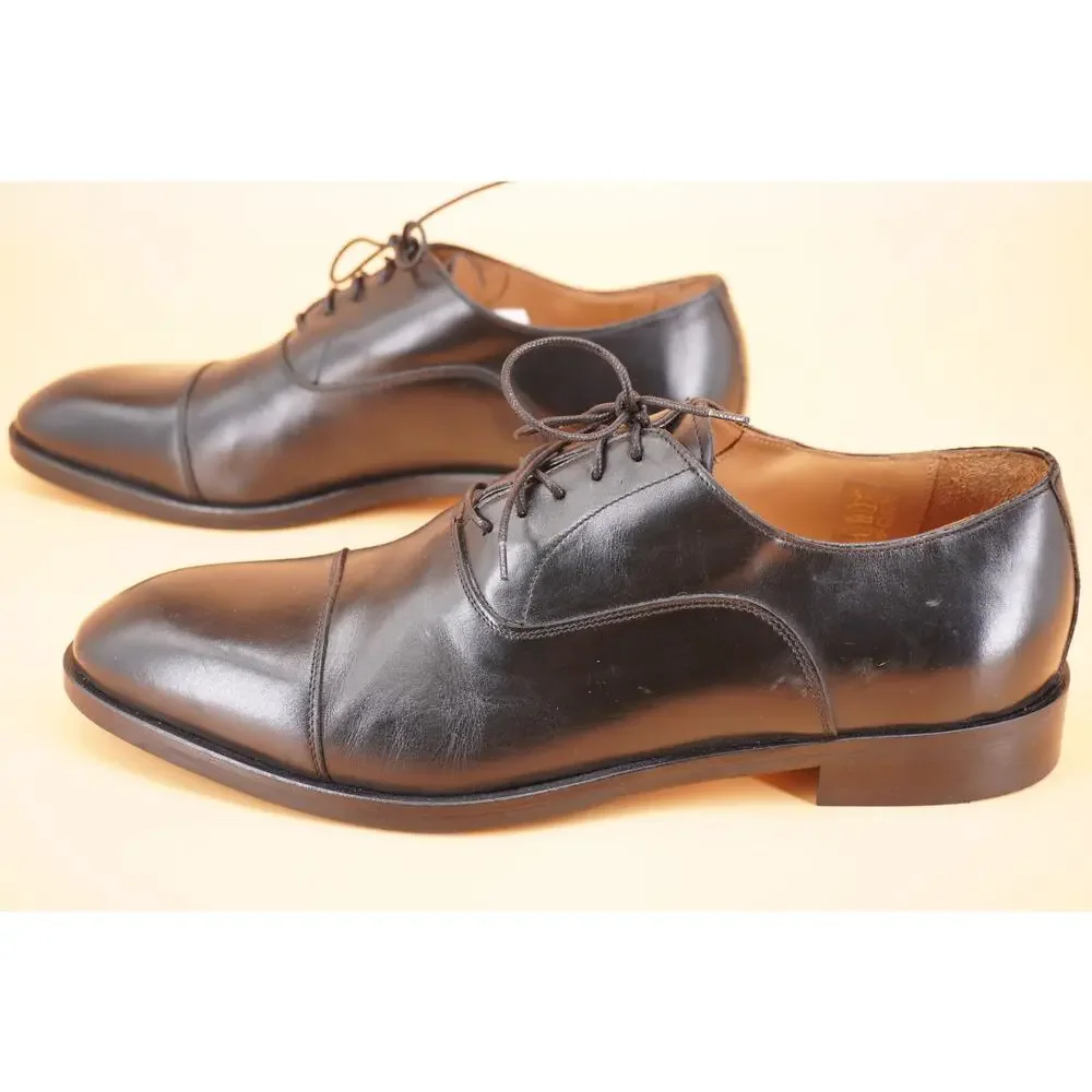 To Boot New York Dover Cap Toe Black Leather Oxfords Size 13 Men Adam Derrick